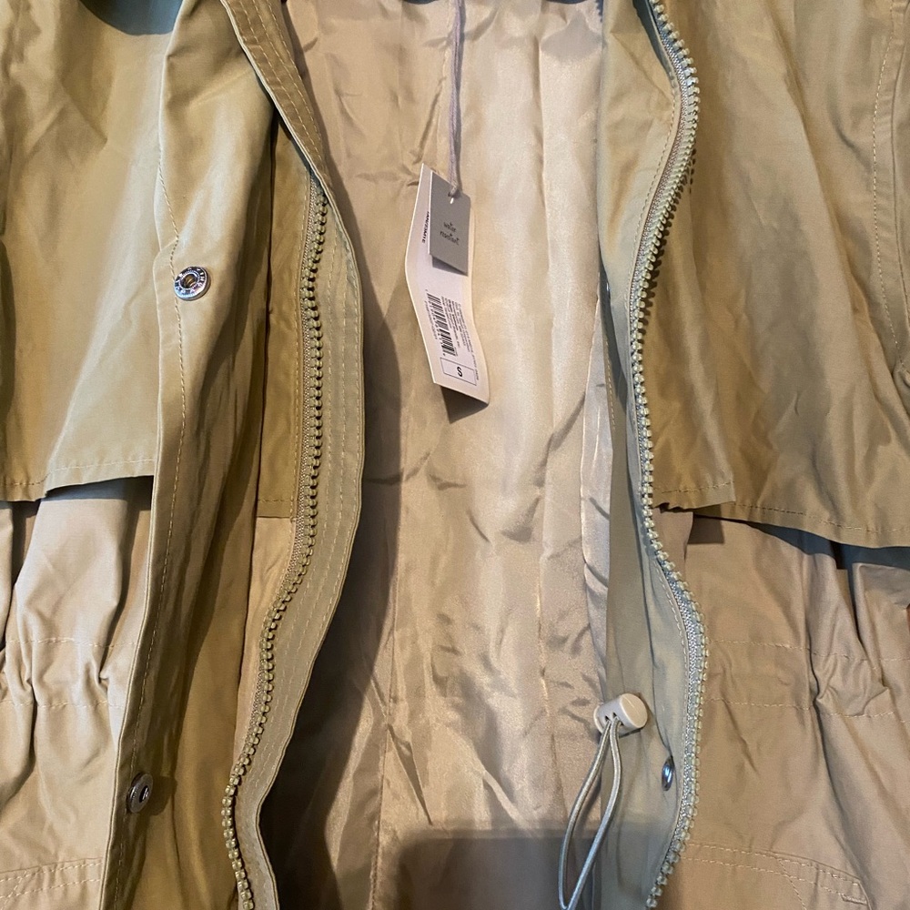 A New Day Women's Windbreaker Rain Trench Coat Size Small NWT - Picture 10 of 13